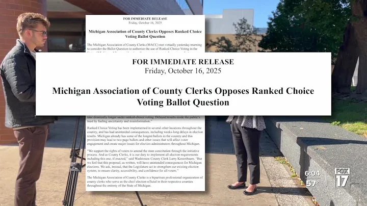 'It's complicated. It's confusing': Kent County Clerk on opposition to ranked-choice voting petition