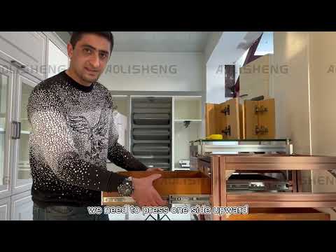 Product installation and disassembly: AOLISHENG drawer slides