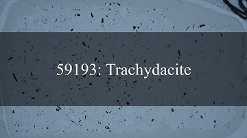 Thin section: Trachydacite (59193)