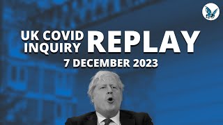 Boris Johnson gives evidence to the UK Covid Inquiry on December 6 2023 | Archived live stream