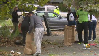 Volunteers Work To Cleanup Area Amid Recycling Suspension In Baltimore