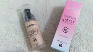 رأيي في كريم الأساس top face matte / أفضل كريم أساس للبشرة المعرضة للحبوب Fond de teint top face