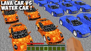 I found the BIGGEST WATER vs LAVA CAR PARKING MARKET in Minecraft ! Which is BETTER ?