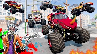 Monster Truck Madness LIVE | Long Jumps and Crashes | BeamNG Drive