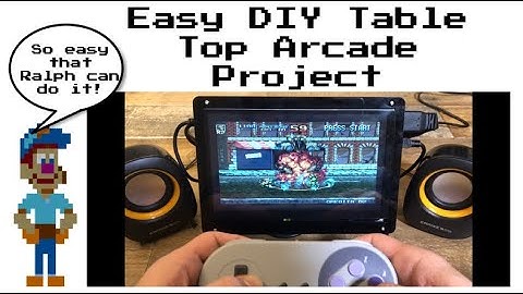 Tabletop Arcade that ANYONE can BUILD!