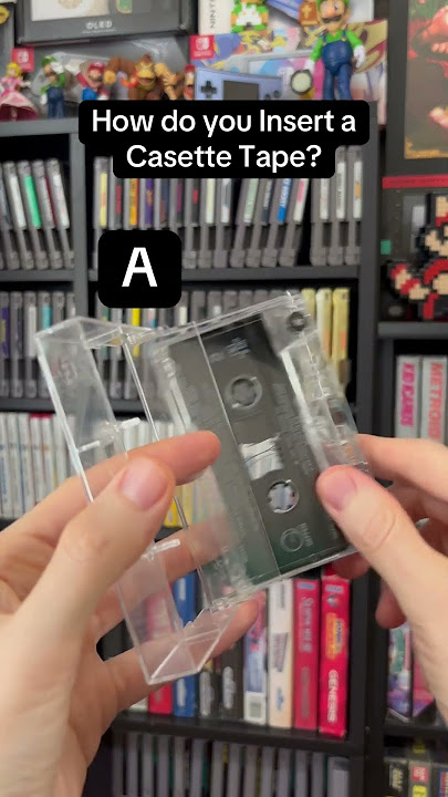 How do you Insert a Casette Tape?