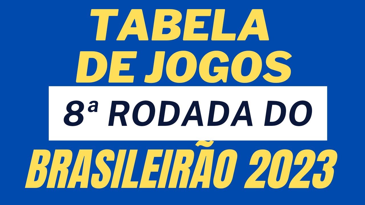 JOGOS DA 8º RODADA - CAMPEONATO BRASILEIRO 2023 in 2023