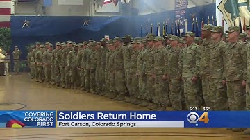 Hundreds Of Fort Carson Soldiers Welcomed Home