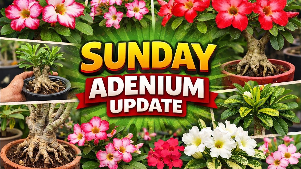 Sunday adenium update ll adenium garden overview ll