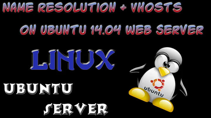 Name Resolution and Virtual Hosts on Ubuntu 14.04 Apache Web Server