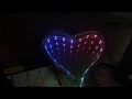 Heart shaped infinity mirror that reacts to music espejo infinito corazon version 01