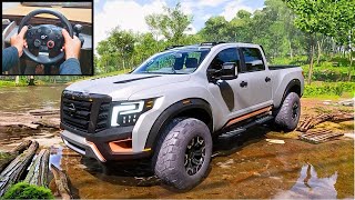 1750HP Nissan Titan Warrior Concept - Forza Horizon 5 | Steering Wheel Gameplay