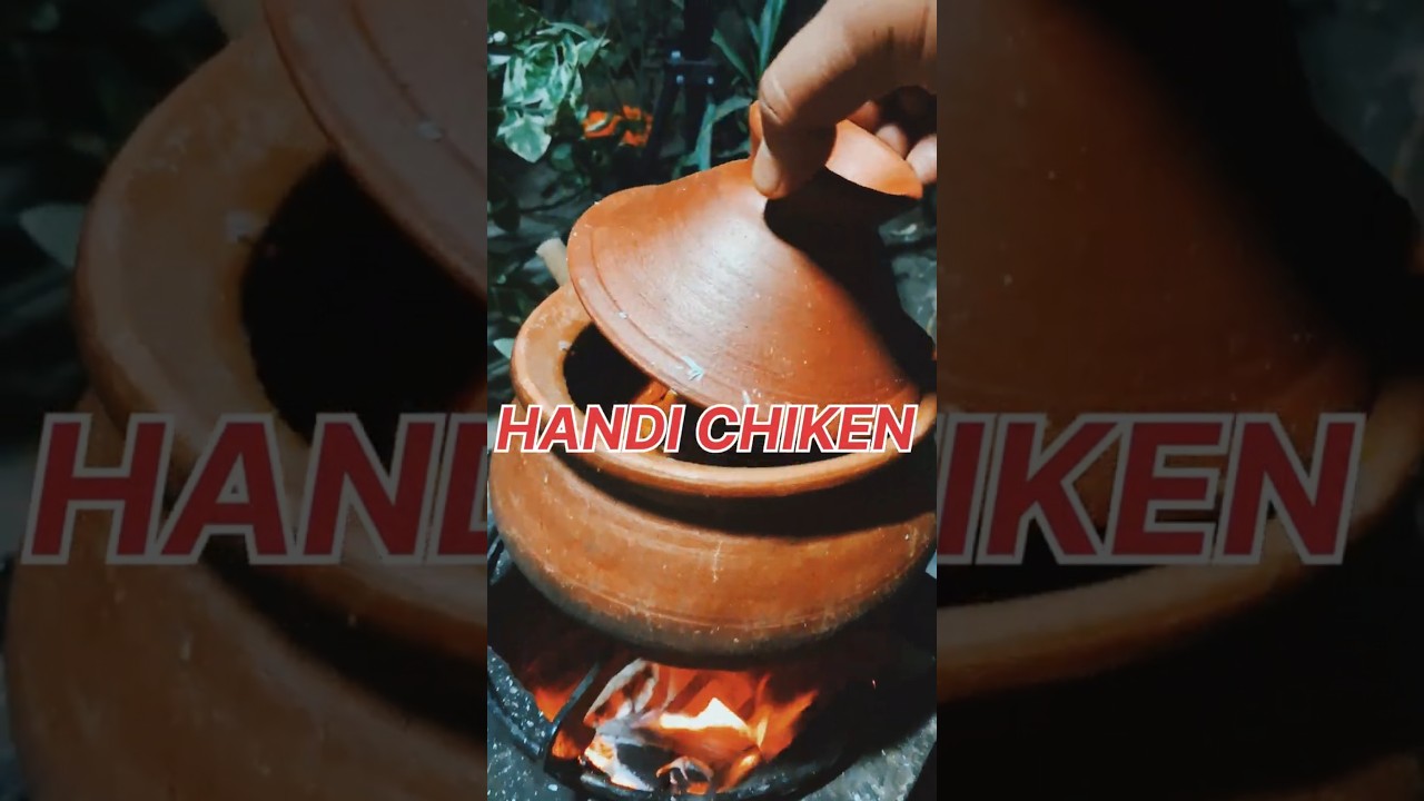 Village Style Handi Chicken 🍗🔥Traditional clay pot cooking on wood fire.