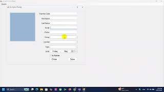 C# Form Validation Create Teacher
