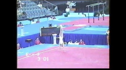 Dave Cox Floor routine 1992 Barcelona Olympics