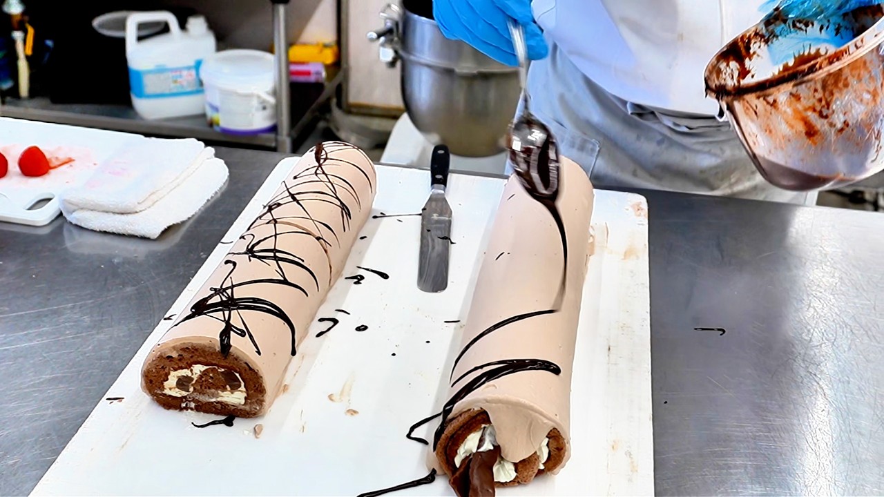 Можно смотреть бесконечно… Процесс создания рулета, который распродают каждый день