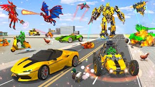 Bumblebee multiple Transformation jet robot car game 2022 - android gameplay