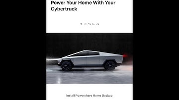 Tesla Cybertruck POWERSHARE Home Installation - Tesla