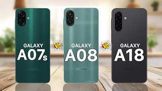 Samsung Galaxy A18 4G vs Samsung Galaxy A08 4G vs Samsung Galaxy A07s 4G 