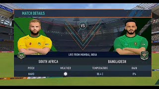 Bangladesh vs South Africa Gameplay || 5 over full match highlights || Real cricket 24