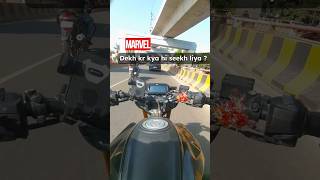 Marvel dekh kr kya hi seekh liya ? 🙂 #riderlife #realmotivation #bestrider #shortvideo