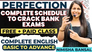 Study Plan 2024 | Bank Exams | Score Full Marks in English | Perfection Class by Nimisha Bansal