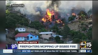 Evacuations ordered after fire spreads in historic part of Bisbee