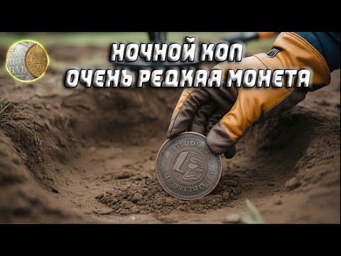 0408 / Очень редкая монета / Завершение ночного копа на поле / Поиск монет и кладов с XP Deus 2