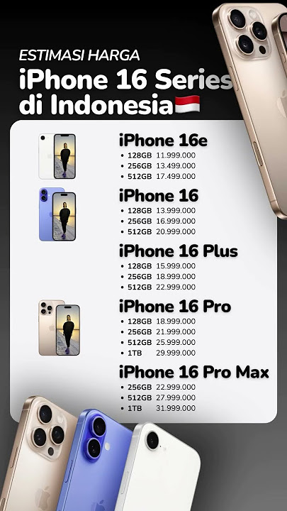 ESTIMASI HARGA IPHONE 16 SERIES🇮🇩