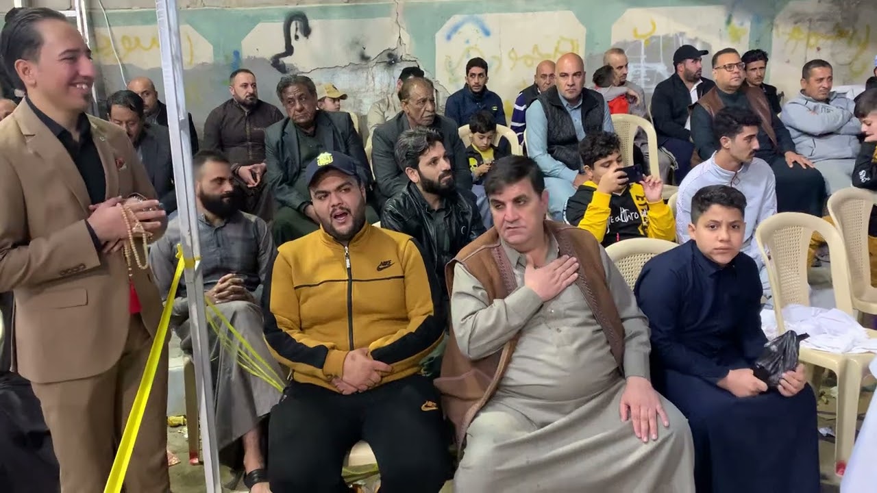 ‏المداح أحمد جاسم جانب من جلسة ذكر ‏في منطقة الجمعية ￼￼