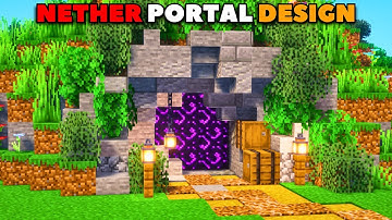 Minecraft: The BEST Nether Portal Design Tutorial (how to build 1.21)