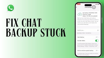 How to Fix WhatsApp chat backup Stuck When uploading to drive