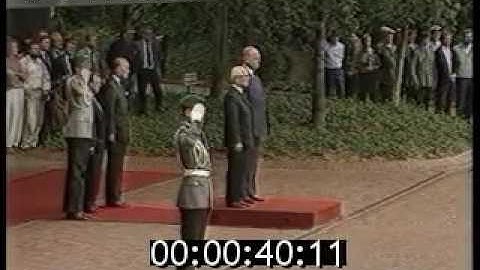 East Germany visit West Germany 1987 - DDR Anthem