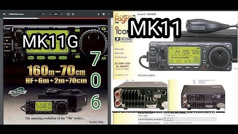 ICOM 706 MK11 or ICOM 706 MK11G ?