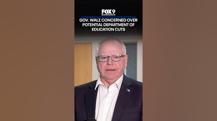 Tim Walz criticizes Trump and potential Department of Education cuts