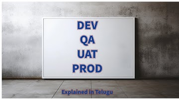 What is Dev, QA, UAT, Prod Instances/Environments in IT Industry? | Explained in Telugu |