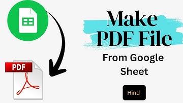 How to create pdf file in google sheet c| convert google sheet to pdf file