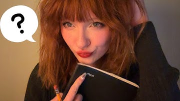 asmr asking you random personal questions 📝🧠❓