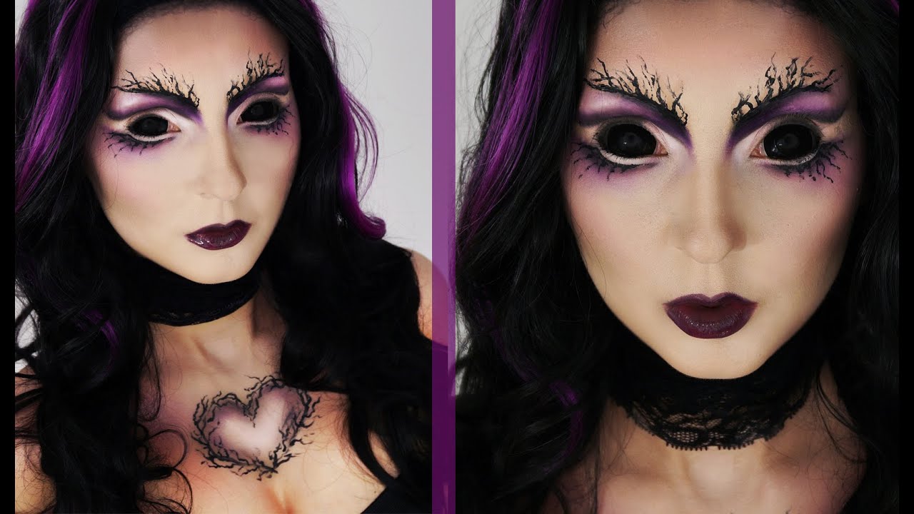 Banshee makeup tutorial - Charakteryzacja na Halloween - YouTube