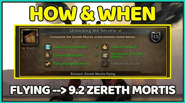 How To Get Flying In Patch 9.2 Zereth Mortis And When We Get It | Shadowlands