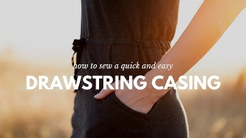 How to Sew a Drawstring Dress Casing - Sewing Tutorial