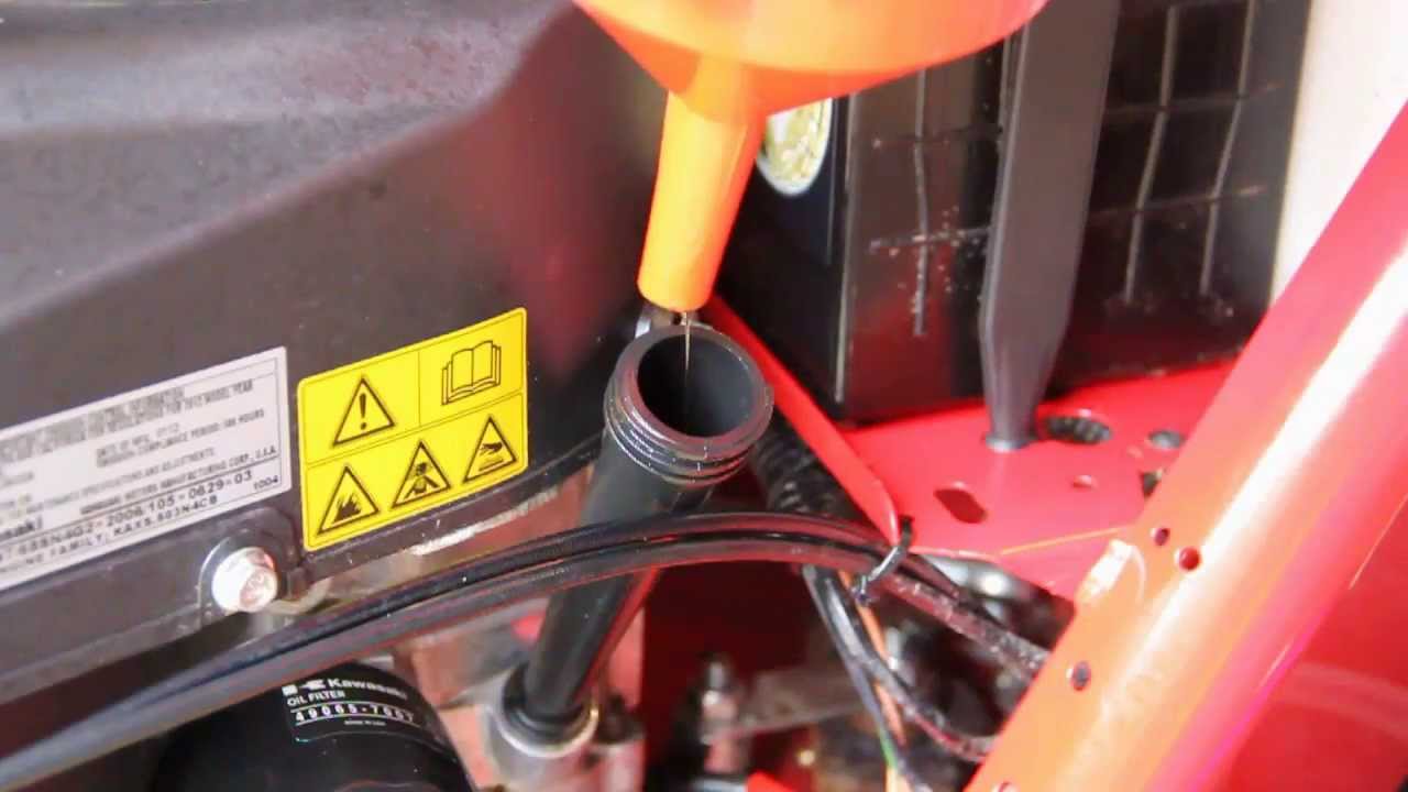 How to Change Engine Oil on a Ride on Lawnmower *HD* YouTube