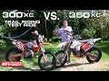 2017 KTM 300XC vs 350XC-F Test Ride