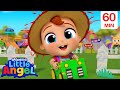 Tractor at the farm  little angel cars  truck songs for kids  moonbug kids