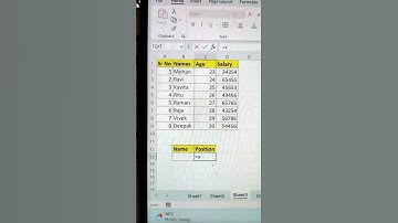 Find Position Of A Name In Excel 😱 | Important Excel Formulas And Functions 😎 #exceltips #bytetech