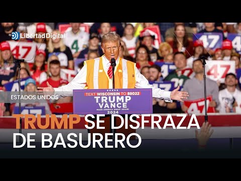 ESTADOS UNIDOS | Trump sorprende en Wisconsin al subirse a un camión de basura