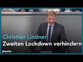 Christian Lindner in der Generalaussprache zur Politik der Bundesregierung am 30.09.20.