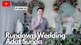 RUNDOWN WEDDING Adat Sunda