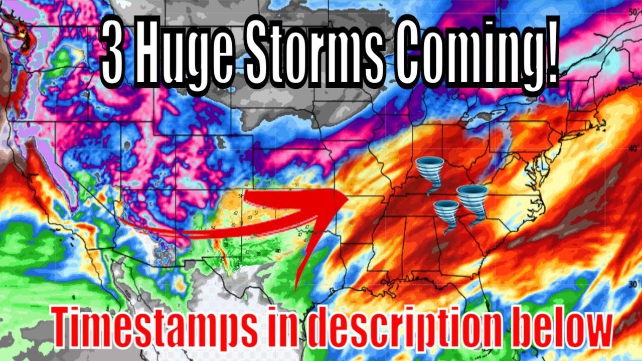3 Monster Storms Coming Back To Back To Back! - The Weatherman Plus ...