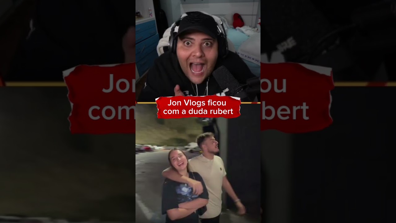 Rolou algo entre Jon Vlogs e Duda Rubert?? #ruyter #jonvlogs #dudarube